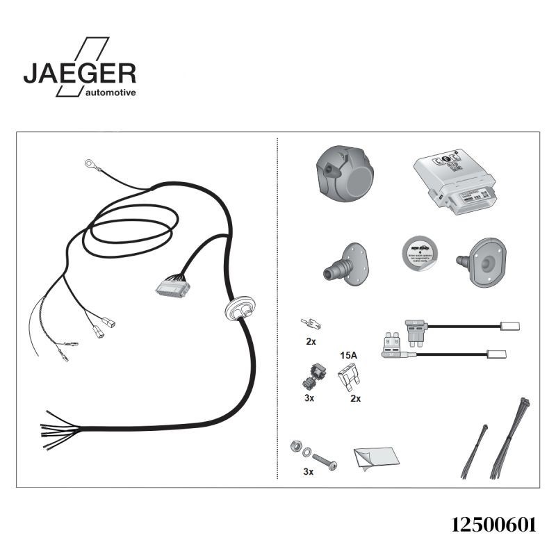 Faisceau d'attelage JAEGER pour Audi Q3 (F3)(Sportback) 2018 → 2025