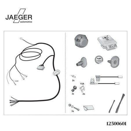 Faisceau d'attelage JAEGER pour Audi Q3 (F3)(Sportback) 2018 → 2025
